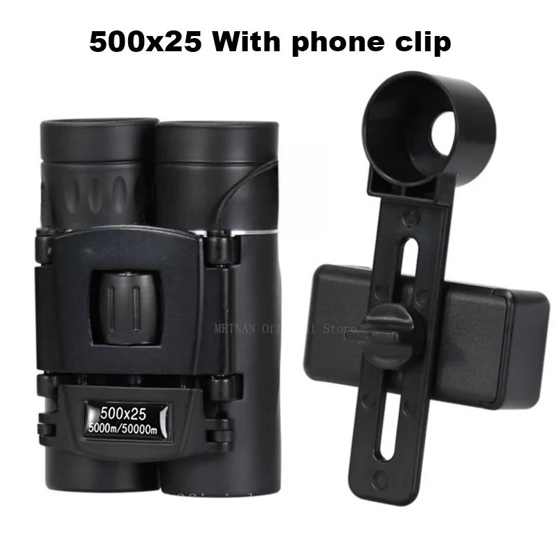 500X25 50000m Zoom Telescope Professional Powerful Binoculars Long Range Portable Monocular Low Night Vision for Camping Tourism