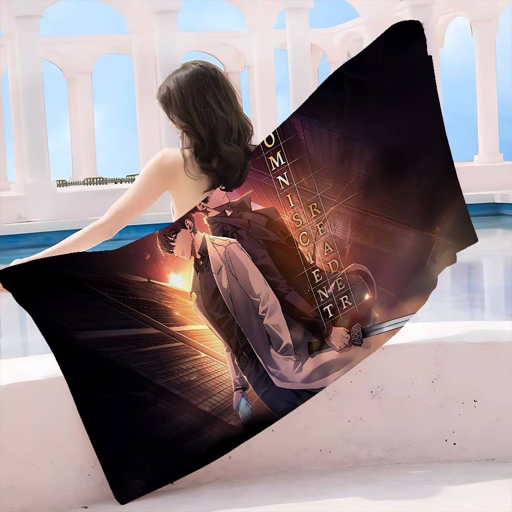 Anime Omniscient R-Reader V-Viewpoint Microfiber Blanket Quick Drying Beach Towels Printing Super Absorbent Pool Towel Blanket