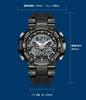 FindTime Men's Digital Watch, Dual Time Analog Military Watch, Stopwatch, Alarm, Waterproof, Sports Watch, Running Watch, Luminous Backlight, Day and