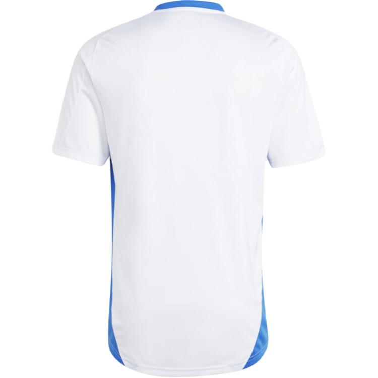 Adidas Aeroready Figc Training 2024 Comfortable Skin-Friendly Fitted Short Sleeve Football Shirt Men Tops White IQ2173