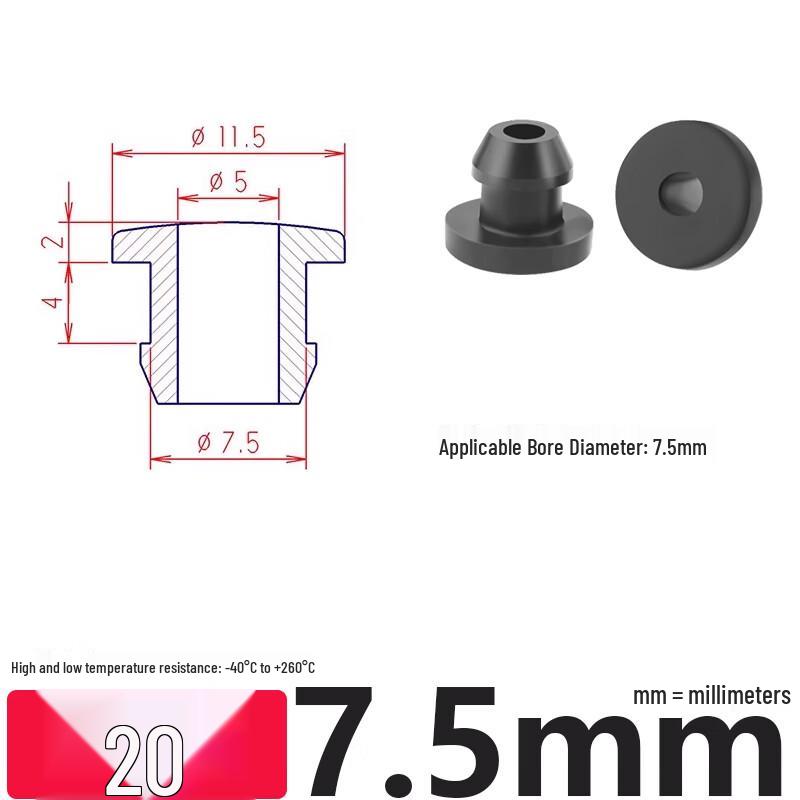 Double-Sided Silicone Wire Protector Grommet