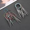 80/100cm Stainless Steel Circular Needle Round Weaving Knitting Needles Handmade Crochet Hook DIY Crafts Household Sewing Pins