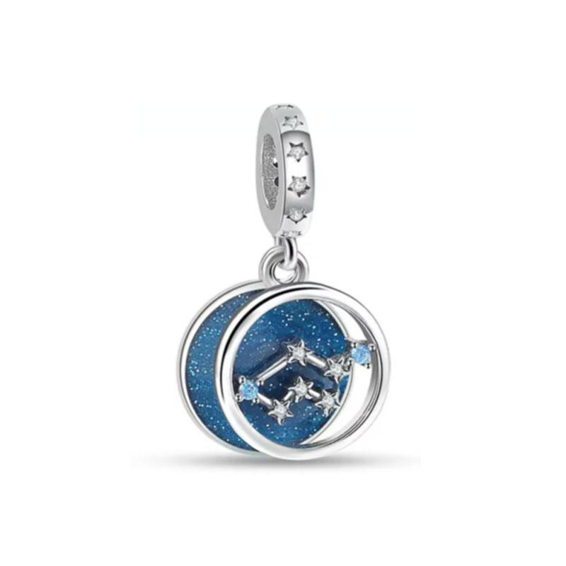 Cute Latest Pendant Copper Craft Letter Twelve Constellations Pendant Original Bracelet Women'S Jewelry Present
