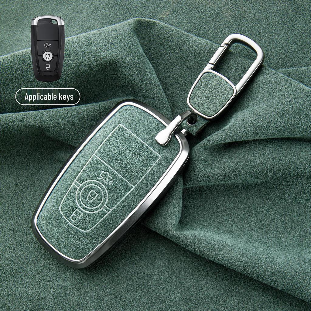 Premium Sheepskin Key Cover for Ford Explorer ST, Edge L, Mondeo EVOS