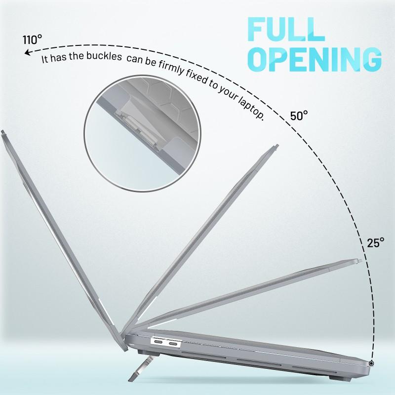MacBook Pro 16-inch Protective Case With Stand Function TPU Shell Anti-Slip Heat Dissipation A2141 2019 2020 Models
