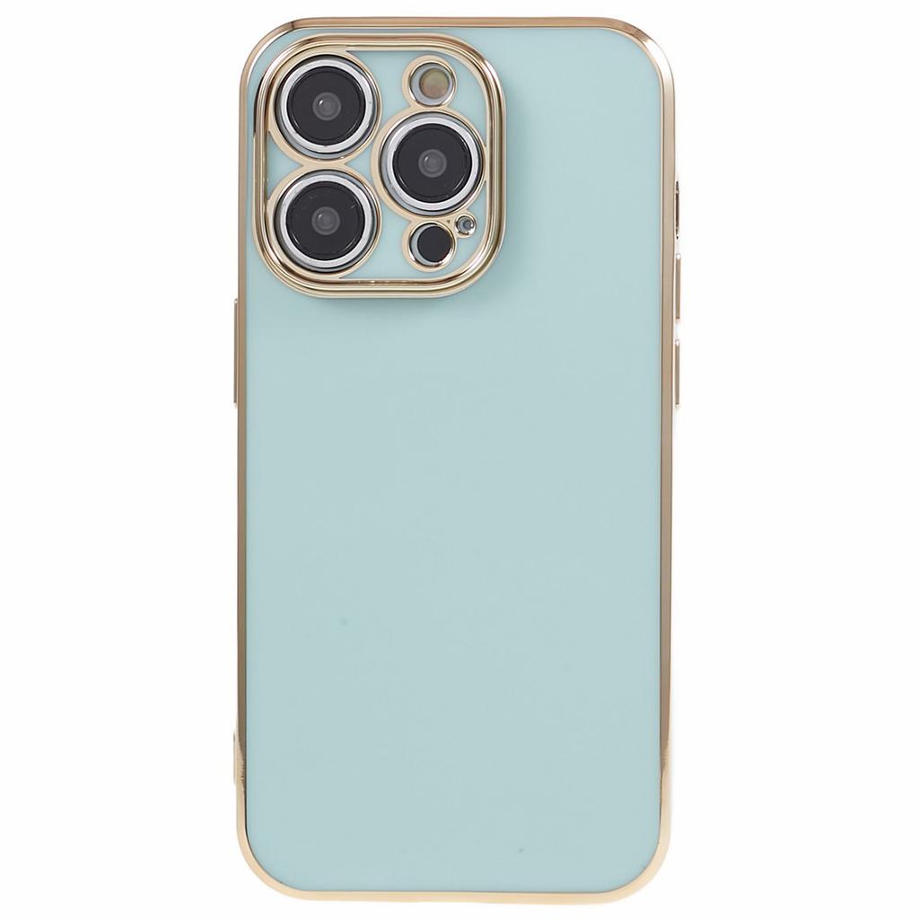 For iPhone 16 Pro Case TPU Slim Fit Shockproof Phone Cover 6D Electroplating