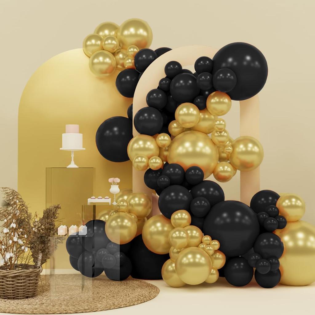 119pcs Red and Gold Balloons  18 Inch 12 Inch 10 Inch 5 Inch for Balloon Garland or Balloon Arch As Birthday Party Decorations