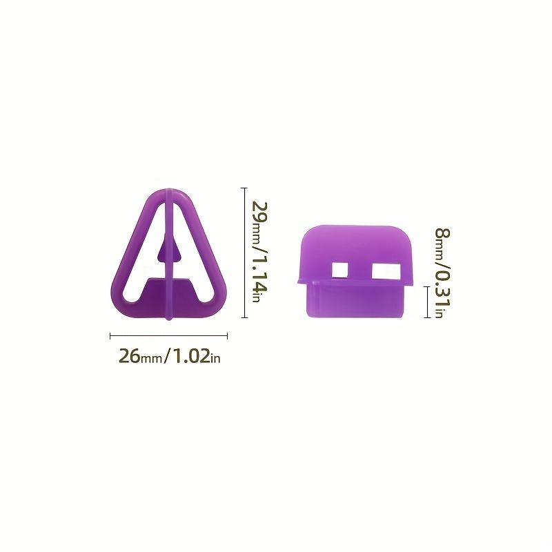 40PCS Tiny Purple Alphabet Number Cutter Set, DIY Baking Tool Symbol Fondant Cake Decorative Printing Mold, Alphanumeric Plastic Biscuit Mold