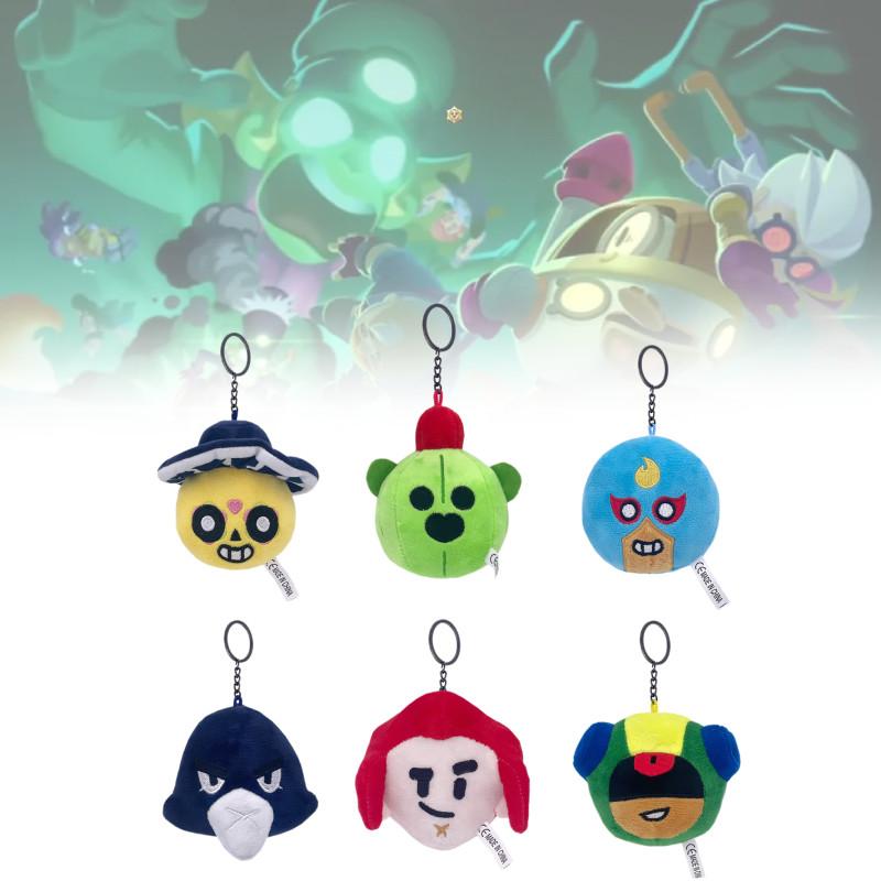 Adorable Spike Plush Keychain Toy From Brawl Stars With Soft Short Plush Fabric