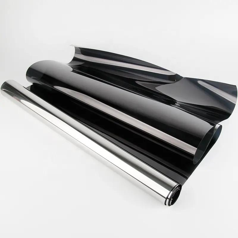 0.9X7M One Way Mirror Glass Window Film Heat Regulation Un Blocking Decorative Film Daytime Privacy Reflective Building Window Tint