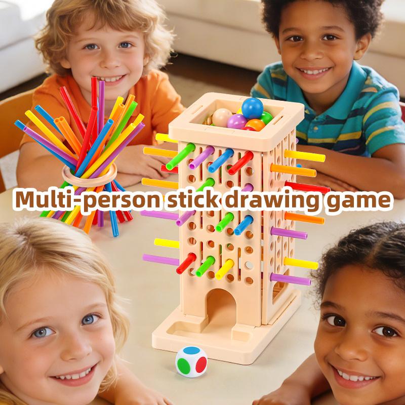 Montessori Stick Pulling Game - Colorful Fine Motor Skills Toy, Parent-Child Interactive Educational Toy