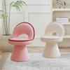 1PC Vanity Chair, Bohemian Heart-Shaped Memory Foam Stool - Multifunctional Ottoman Chair With, Easy Assembly Frame