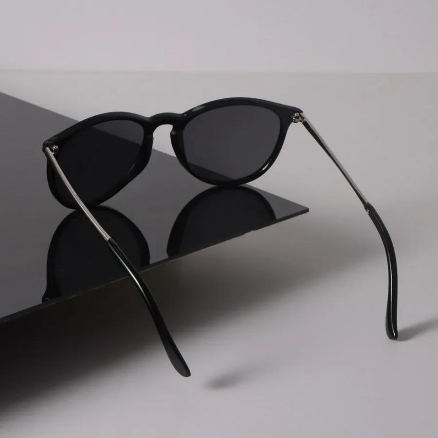 Designer Round Sunglasses Women Men Vintage Black Sun Glasses Fashion Personality Eyewear Mirror Cat Eye Brand