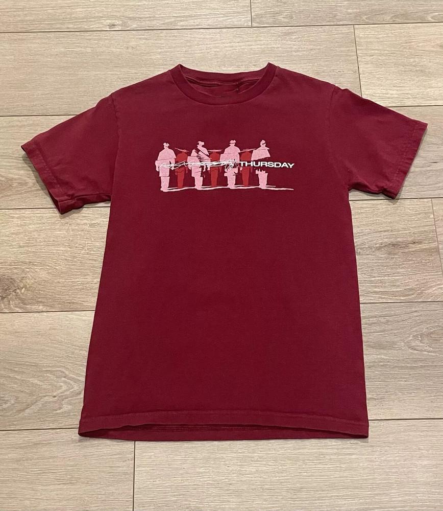 Четверг группа Эмо Крик Красная Футболка Полный Размер S-5XL Унисекс Футболка L