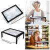 A4 Size 3X Magnifying Glass Rectangular Full Page Reading Magnifier  Seniors
