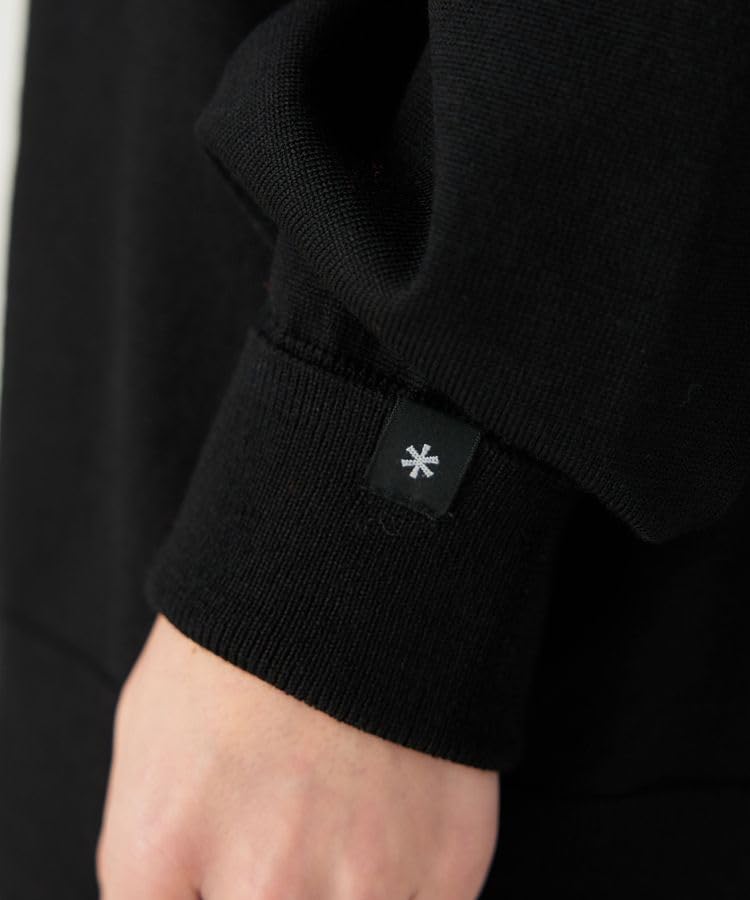 Snow Peak Washable Wool Turtleneck Knit Knit and Sew Long Sleeve for Men and Size S KN-25AU002 Sweater/Cut T-Shirt Women, Black,