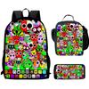 Sprunki Rhythm Box, Game Anime Backpack, Student Schoolbag, Computer Bag