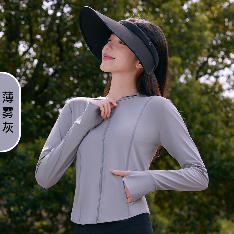 New summer sun-protective shirt for women, slim-fit, UV-resistant, slimming UPF10+ lightweight and breathable outdoor sports sun-protective clothing