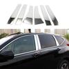Car Stick Stainless Steel Car Window Garnish Pillar Window Middle Strip Trim For Honda CRV CR-V 2017 2018