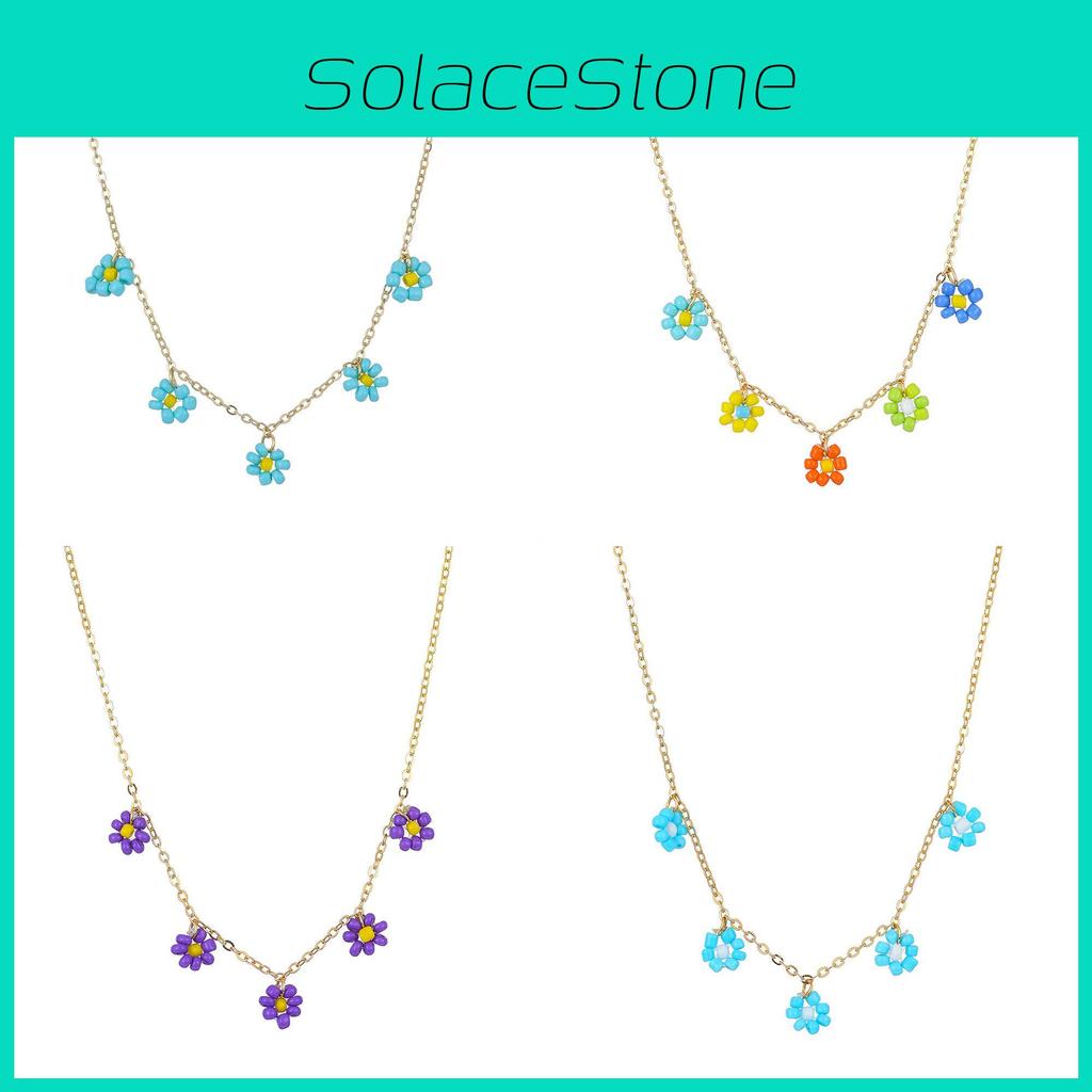 Trendy European Style Creative Floral Beaded Necklace With Unique Allure And Charm