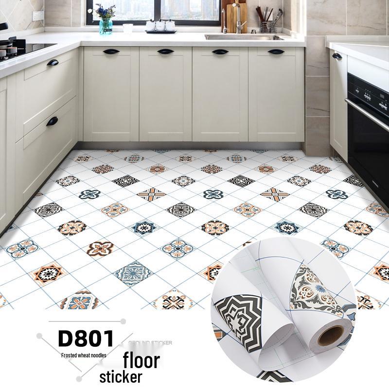 Thickened Waterproof Self-Adhesive Floor Tiles for Bathroom Renovation
