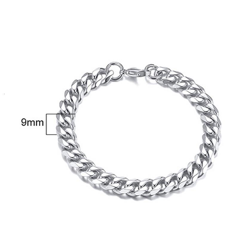 Stainless Steel Chain Bracelet Women, 3mm To 9mm Curb Cuban Chain Bangle Gold Color Unisex Wrist Stackable Jewelry