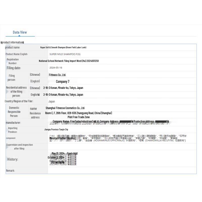 Hurun Gentle Shampoo, Green Field Fragrance