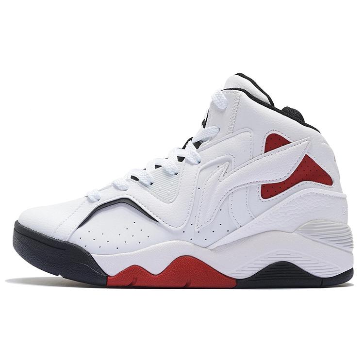 Li Ning Leather Abrasion Resistant Breathable Abrasion Resistant Breathable High top Vintage Basketball Shoes Women's ABCS066-3