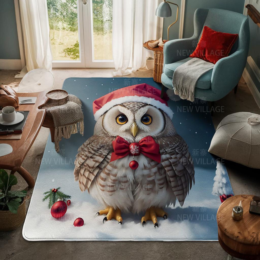 House Entrance Carpet Home Door Mat Living Room Bath Foot Bathroom Non-slip Water Absorption Rugs Bath Merry Christmas Winter