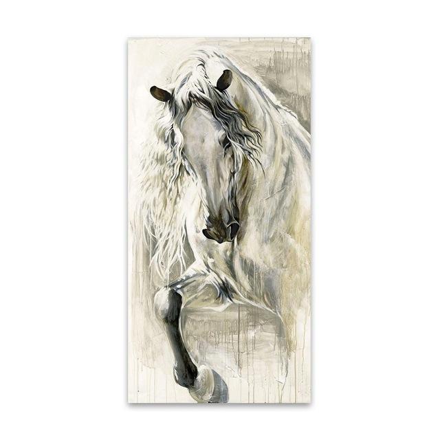 

Абстрактная картина маслом, настенная живопись, бегущая лошадь, холст, постеры, настенные панно с животными для гостиной, крыльца, домашний декор, Cuadros 20cm×40cm NoFrame