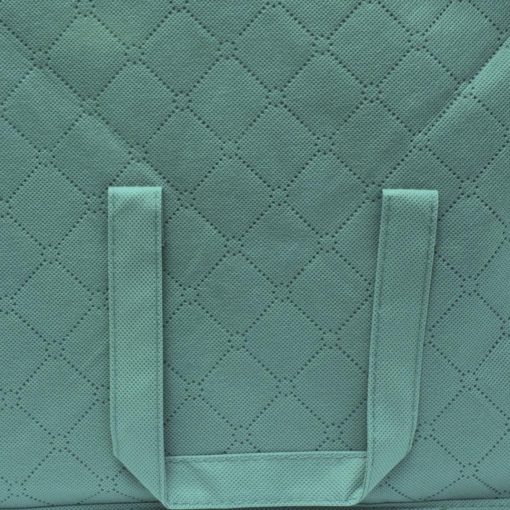 Foldable Storage Bag Organizer 3 Sections Clear Panel Clothes Blankets Closet Space Saving Ideal Seasonal Items