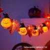 Halloween LED String Lights - Pumpkin, Spider, Ghost, Horror Decor, Marigold Colored Small Lights