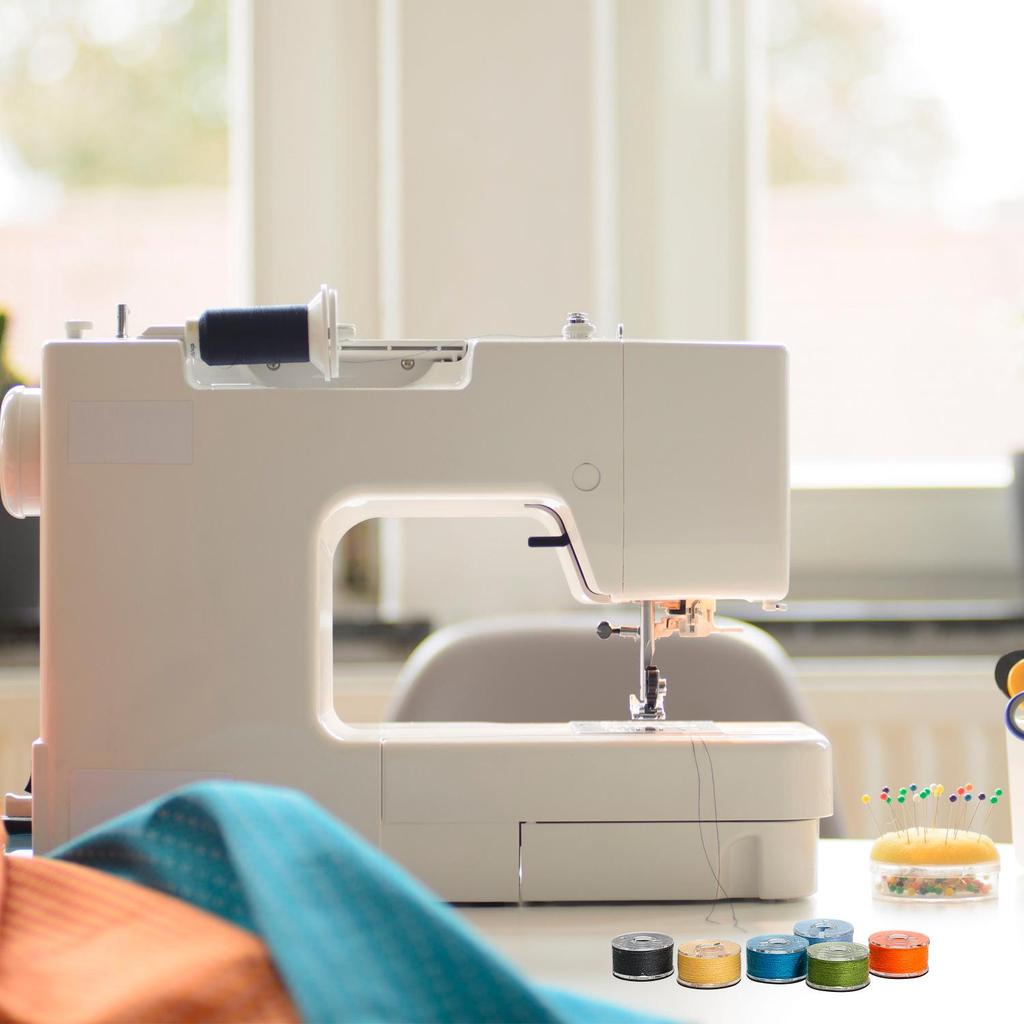 Transparent Bobbin Case with 36 Slots and Colorful Threads