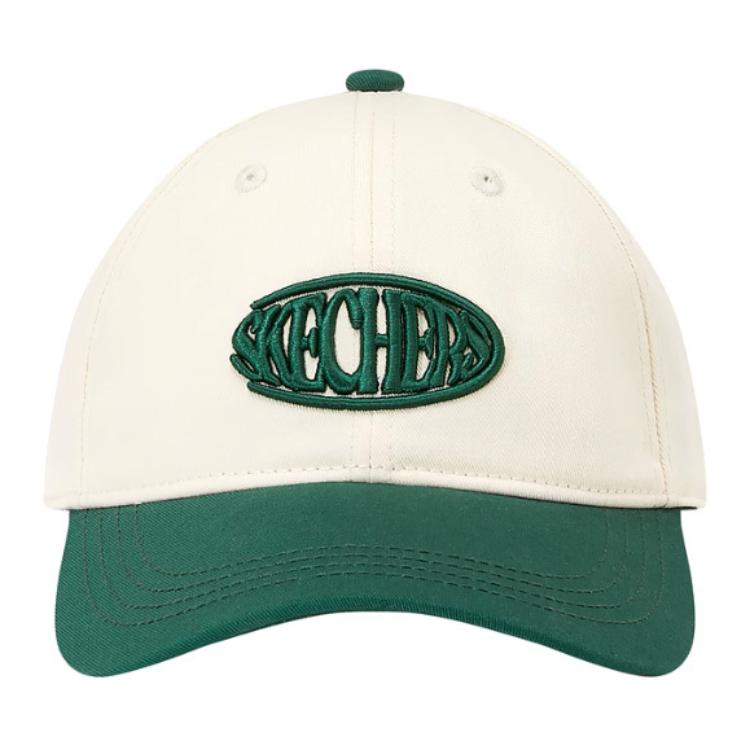 Skechers Logo Letter Embroidery Decoration - Duckbill Cap Unisex caps Green Cream L125U070-05UK M