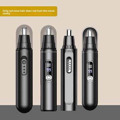Electric Nose Hair Trimmer for Men Rechargeable Waterproof with Removable Washable Cutter Head Long-lasting Power
