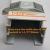 2 Sets L Beugel 4 Stuks 4" Lengte Witte Kleur Voor Verticale Jaloezieën Met Bovenrail Breedte 1-1/2" 38Mm Buitenmontage Beugel Clips