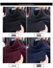 2025 Autumn/Winter Men's High Neck Lambswool Sweater, 100% Wool, Versatile Loose Pullover Base Layer
