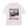 Bombardino Crocodile Funny Meme Plane Bomber print TShirt Men fashion O-Neck short sleeve t shirt Unisex summer pure cotton Tees