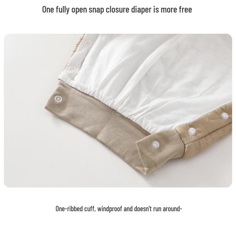 Noworodek Pikowany Wiosenny Pajacyk - Ciepłe Ubranka Niemowlęce z Długim Rękawem