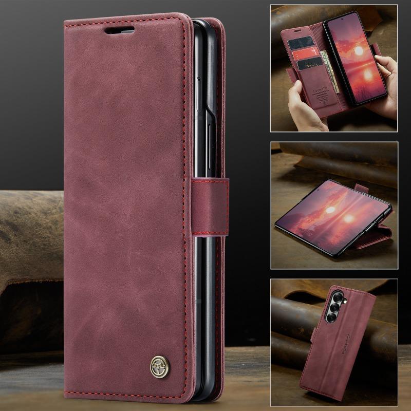 For Samsung Galaxy Z Fold 7 5G 2025 Flip Case Leather Card Wallet Book Coque Samsung Z Fold7 Case Z Fold7 Fold 6 5 4 Magnet Capa