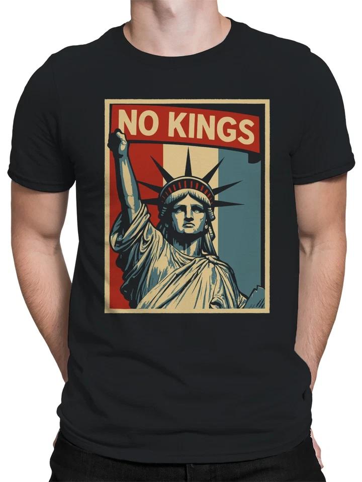 No Kings Liberty Statue Men s T-shirt 3XL