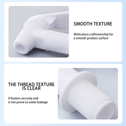 HUINING BPA-Free Plastic Faucet Replacement Cooler Faucet for Countertop Home Bucket Water Cooler Filtration System Pitcher Water Dispenser (2-Pack Bl