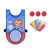 Kids Dodgeball Game Set Throwing Balls Game Set Includes Sticky Vests 3 Soft Balls 5 Colorful Ribbon for Children