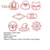 8Pcs/Set Halloween Cookie Cutter Food Grade Easy Release Press DIY Pumpkin Ghost Skull Bat Car Web Biscuit Maker Mold Kit Kitchen Baking Tools