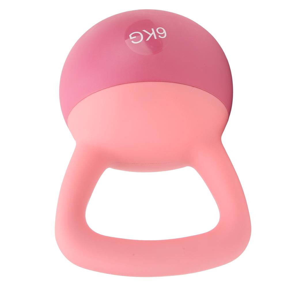 Kettlebell 6kg Peach Pink Strength Training Home Exercise Fitness PVC Soft Kettlebell Weight