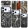 Capa Case for iPhone 17 Air 16 Pro Max 15 Plus 11 13 Mini 14 12 Back Phone Cover Maori Polynesian Samoan Tribal