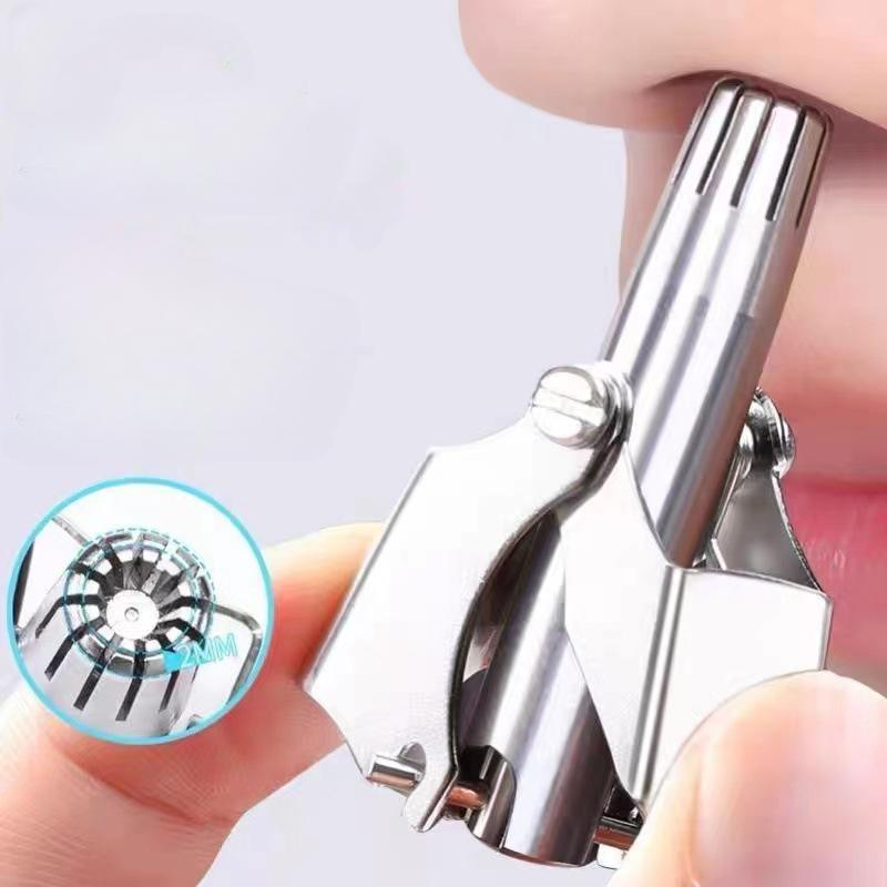 

Моющийся ручной триммер для волос в носу для мужчин и женщин, нержавеющая сталь, портативная машинка для стрижки волос в носу