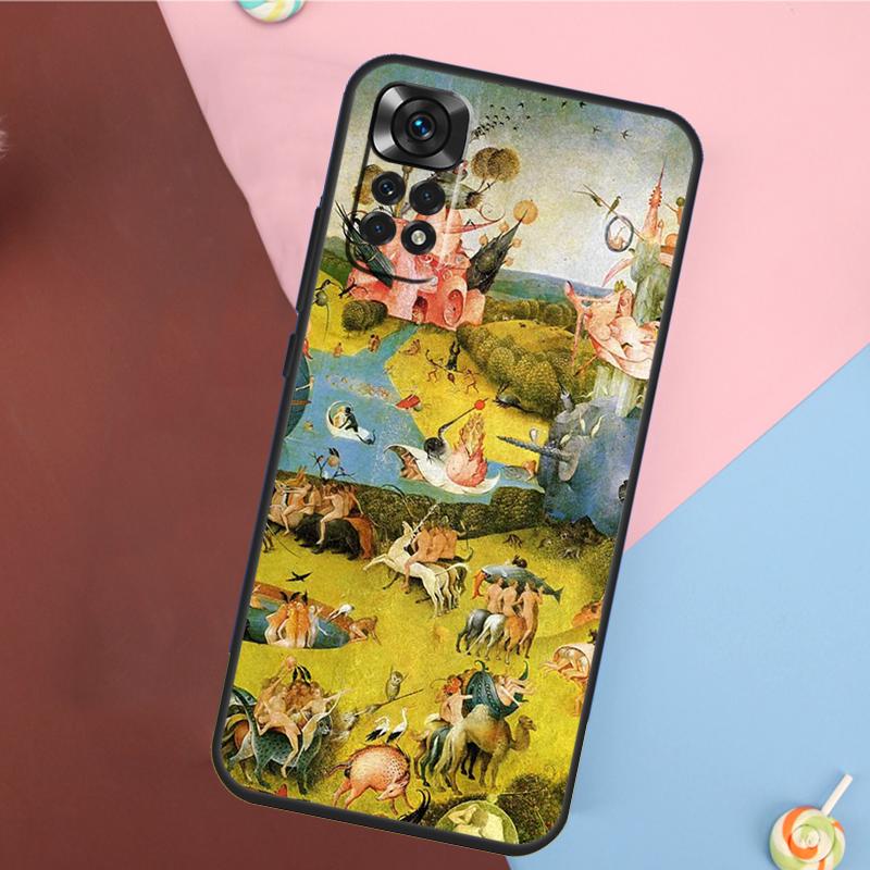

Hieronymus Bosch Art Cover For Xiaomi Redmi Note 13 Pro 14 12 11 9 10 9S 10S 11S 12S Redmi 14C 10C 12C 13C Case Redmi Note 14 Pro 5G