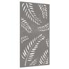 VidaXL Décoration murale jardin 105x55 cm acier corten design feuille 824493