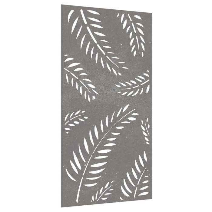 VidaXL Décoration murale jardin 105x55 cm acier corten design feuille 824493
